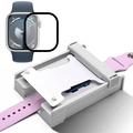 Apple Watch Series 9/8/7 Skjermbeskytter med støvfritt monteringssett - 41mm - svart kant