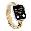 Apple Watch Series 9/8/SE (2022)/7/SE/6/5/4/4/3/2/1 Elegant reim i rustfritt stål - 41mm/40mm/38mm - Gold
