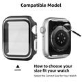 Apple Watch Series SE (2022)/SE/6/5/4 Deksel med Beskyttelsesglass - 44mm - Svart