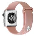 Apple Watch Series SE 3/SE(2023)/11/10/9/8/SE (2022)/7/SE/6/5/4/3/2/1 Soft Silikon Strap - 42mm/41mm/40mm/38mm - Rosa