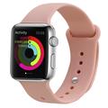 Apple Watch Series SE 3/SE(2023)/11/10/9/8/SE (2022)/7/SE/6/5/4/3/2/1 Soft Silikon Strap - 42mm/41mm/40mm/38mm - Rosa