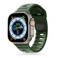 Apple Watch Series Ultra 2/Ultra/9/8/SE (2022)/7/SE/6/5/4/3/2/1 Tech-Protect IconBand Line Silikonrem - 49mm/45mm/44mm/42mm - Armégrønn