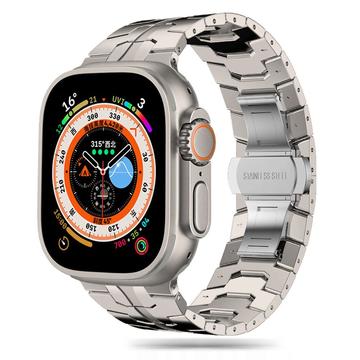Apple Watch Series Ultra 3/2/Ultra/11/10/9/8/SE 3/(2022)/7/SE/6/5/4/3/2/1 Tech-Protect Linestropp i rustfritt stål - 49 mm/46mm/45 mm/44 mm/42 mm - Titan