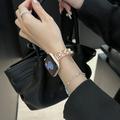 Apple Watch Ultra 3/2/Ultra/11/10/9/8/7/6/5/4/3/2/1/SE 2025/2022/2020 Luksuriøst armbånd i kobber - Rosagull