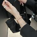 Apple Watch Ultra 3/2/Ultra/11/10/9/8/7/6/5/4/3/2/1/SE 2025/2022/2020 Luksuriøst armbånd i kobber - Rosagull