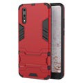Huawei P20 Armor Hybrid-deksel med Stativ - Rød
