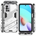 Armor Series Xiaomi Redmi 10/10 Prime Hybrid-deksel med Stativ - Sølv