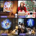 Astronaut som klemmer stjerne-juleprojektorlampe - USB-drevet