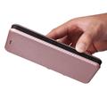Asus Zenfone 11 Ultra Flip-deksel - Karbonfiber - Roségull