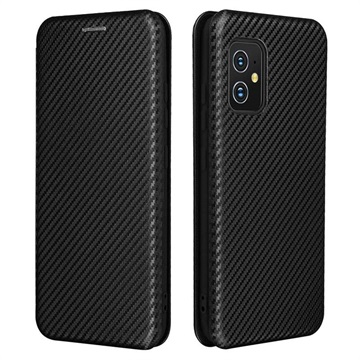 Asus Zenfone 8 Flip-deksel - Carbon Fiber - Svart