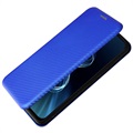Asus Zenfone 8 Flip-deksel - Carbon Fiber - Blå