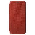 Asus Zenfone 9 Flip-deksel - Karbonfiber - Brun