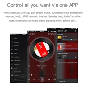 AudioCast M5 WiFi-adapter for høyttalere - AirPlay, DLNA, Spotify - Svart