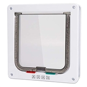 Auto-Lock kjæledyrdør med 4-veis låsesystem for katter og små hunder - M