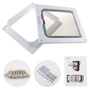 Auto-Lock kjæledyrdør med 4-veis låsesystem for katter og små hunder - S - Hvit