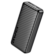 Awei P6K Pro 20000mAh powerbank - 2xUSB-A/USB-C - svart