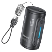 Awei WP-117 10000mAh powerbank - 22.5W, 2xUSB-C - svart