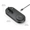 B-33 3-i-1 trådløs ladestasjon med USB-C-kontakter - 15W - svart