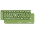B023 68-tasters magnetisk sammenleggbart trådløst tastatur med telefonstativ - QWERTY - grønn