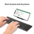 B089 Sammenleggbart trådløst tastatur med talltastatur - 81 taster - grå