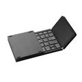 B089 Sammenleggbart trådløst tastatur med berøringsplate - 81 taster - svart