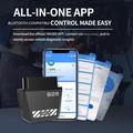 B28 OBD2-skanner / ELM327-diagnostikkverktøy for biler med Bluetooth - svart