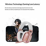 B500 Trådløse hodetelefoner med RGB-lys - Rosagull