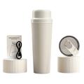 BDL-009 2-i-1 batteridrevet, bærbar juicepresse/blender - 650ml - beige