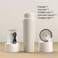 BDL-009 2-i-1 batteridrevet, bærbar juicepresse/blender - 650ml - beige