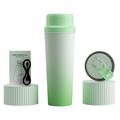 BDL-009 2-i-1 batteridrevet, bærbar juicepresse/blender - 650ml - Gradient grønn