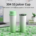 BDL-009 2-i-1 batteridrevet, bærbar juicepresse/blender - 650ml - Gradient grønn