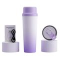BDL-009 2-i-1 batteridrevet, bærbar juicepresser/blender - 650ml - Gradient lilla
