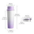 BDL-009 2-i-1 batteridrevet, bærbar juicepresser/blender - 650ml - Gradient lilla