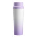 BDL-009 2-i-1 batteridrevet, bærbar juicepresser/blender - 650ml - Gradient lilla
