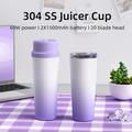 BDL-009 2-i-1 batteridrevet, bærbar juicepresser/blender - 650ml - Gradient lilla
