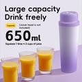BDL-009 2-i-1 batteridrevet, bærbar juicepresser/blender - 650ml - Gradient lilla