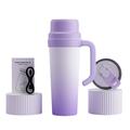 BDL-009PRO 2-i-1 batteridrevet juicepresse/blender med håndtak - 650ml - lilla