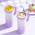 BDL-009PRO 2-i-1 batteridrevet juicepresse/blender med håndtak - 650ml - lilla