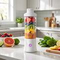 BDL-010PRO 2-i-1 oppladbar juicepresser/vannflaske - 450ml - hvit
