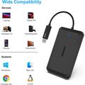 BENFEI 2.5" SATA SSD-stasjonhus - USB-C/USB-A, støtte for UASP og SATA III - svart