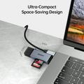 BENFEI 2-i-1 USB-C/USB-A 3.0-kortleser - SD, TF, microSD - svart