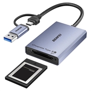 BENFEI CFexpress Type B USB-C/USB-A-kortleser - 10Gbps - Grå