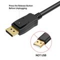 BENFEI DisplayPort/HDMI-kabel - 4K 30Hz - 1.8m - svart