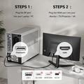 BENFEI DisplayPort/HDMI-kabel - 4K 30Hz - 1.8m - svart