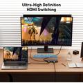 BENFEI HDMI-svitsj 4-i-1 - 4K 60Hz, 2K 144Hz, HDR, HDCP 2.3 - svart