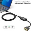 BENFEI HDMI/VGA-adapter - 3.5mm-kontakt, Full HD 1080p - svart