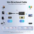 BENFEI HDMI/VGA-kabel - 1.8m - svart