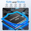 BENFEI SSD-kabinett 2.5" SATA SSD med støtte for USB-C, USB-A og UASP SATA III - svart