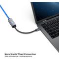 BENFEI USB-C/RJ45-adapter - 1000Mbps - grå