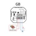 BHT-002 Smart WiFi-termostat for varmtvannsbereder med berøringsskjerm - svart